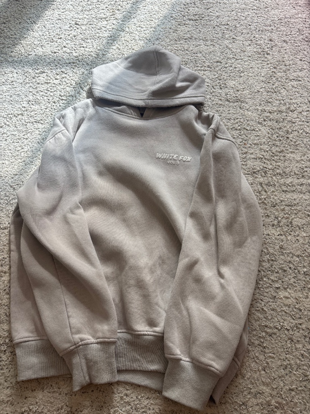 White fox hoodie